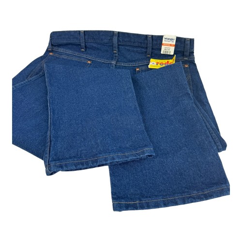 Wrangler Cowboy Cut Jeans Mens 38X30 Original Fit Rodeo Blue 13MWZPW - Picture 4 of 9