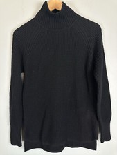 Banana Republic Women  s Black Merino Wool Blend Turtleneck Sweater Size Medium