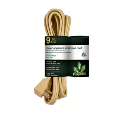 9 ft. 14/3 SPT A/C Extension Cord - Beige