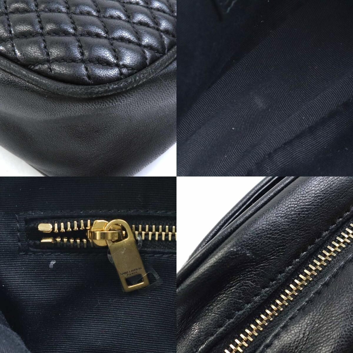 YVES SAINT LAURENT PARIS 648990 Piccola borsa a tracolla in pelle nera