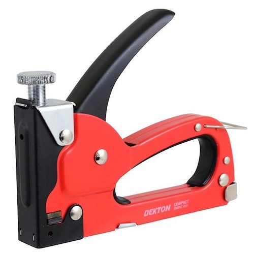 Dekton Compact Staple Gun With Built In Staple Remover Fits 4 MM8 MM