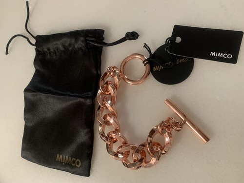 💜💜💜 Rare Mimco Nebula Cuff Bangle Rose Gold Wrist Bracelet + Mimco dust bag - Picture 7 of 8
