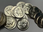 1960 D  GEM BU FRANKLIN HALF DOLLAR ROLL / 20 COINS - SHARP ROLL