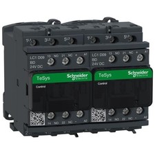 1pc SCHNEIDER ELECTRIC LC2D09BD Contactor LC2, 3P, 9A, 4 kW, 24VDC, TeSys D