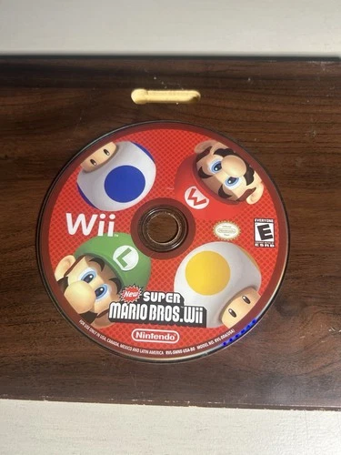 Nintendo New Super Mario Bros. Wii Nintendo Wii NTSC-U/C E Platformer🔥 ONLYDISC