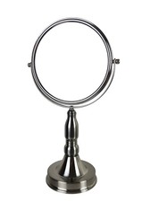 1X/7X Rucci Magnifying Satin Nickel Finish Tabletop Mirror