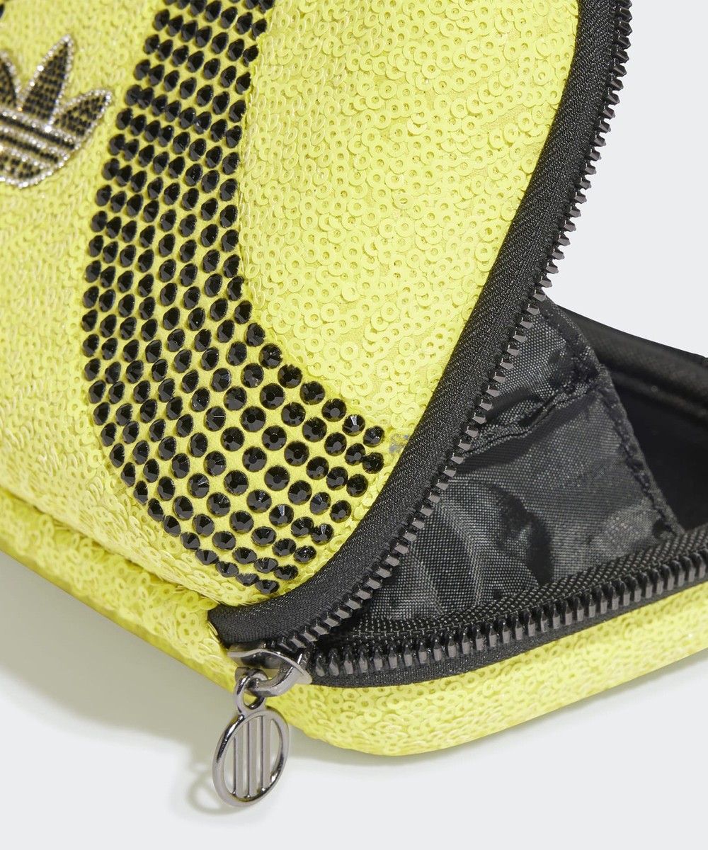 ★adidas★ rhinestone clutch bag yellow JM1188 adidas] Rhinestone clutch bag JM1188 Yellow | eBay