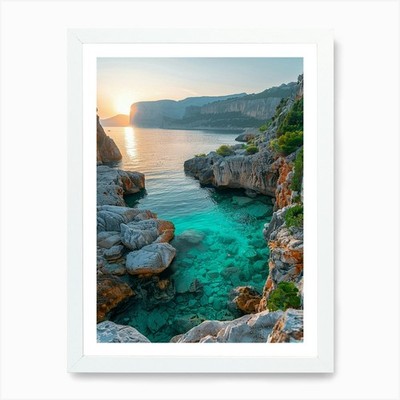 Sunset In Croatia 1 Art Print Framed Wall Art Poster Canvas Print Picture