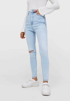 Stradivarius Skinny Super High Waist Jeans Gr. 38