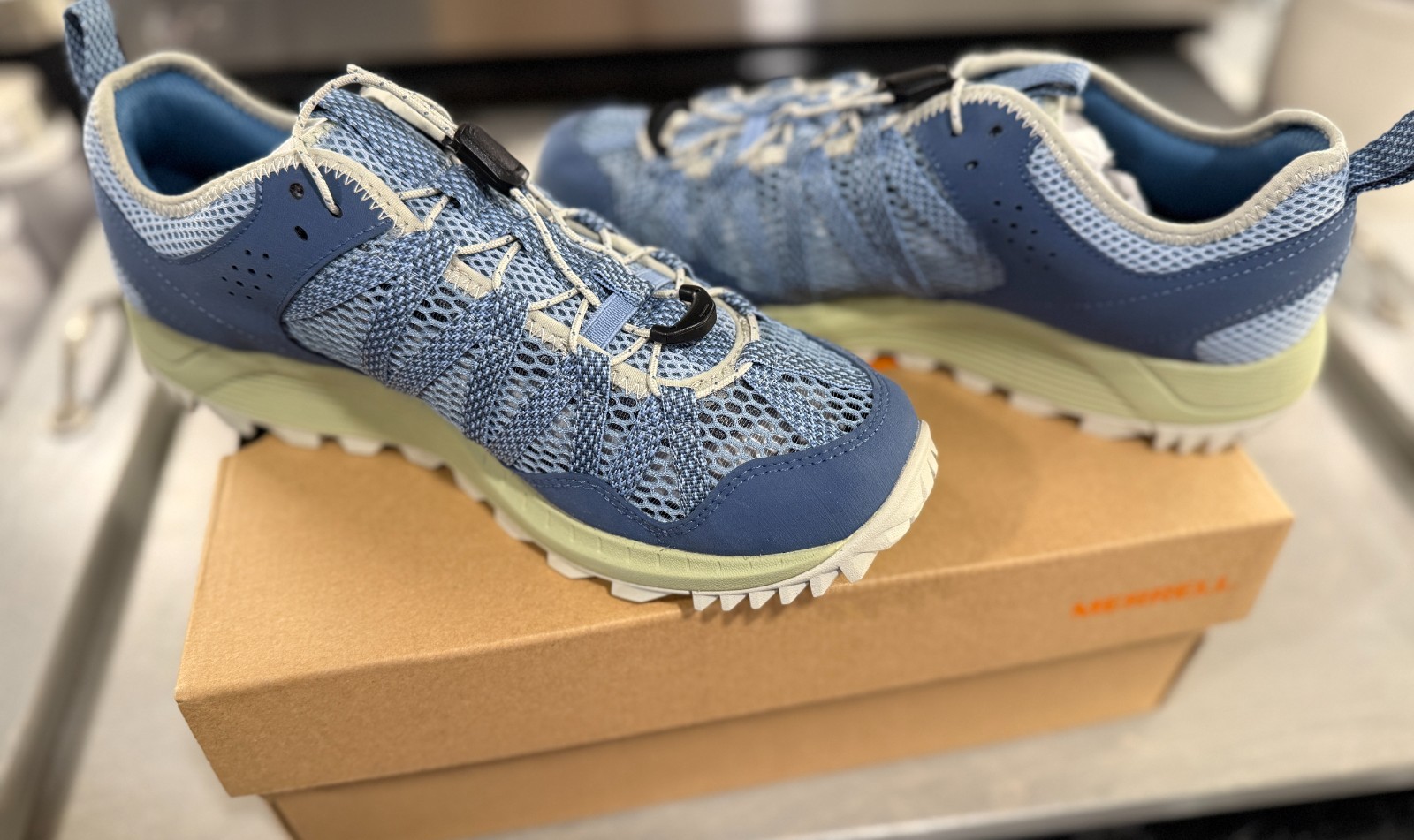 Merrell Wildwood Aerosport para mujer nuevo con caja cambray/plateado J068148 talla 9 N