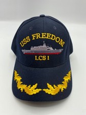 The Corps USS Freedom LCS 1 Logo Blue Baseball Cap Hat One Size