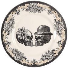 Victorian English Pottery-Royal Stafford Skull Dinner Plate 11702404
