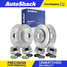 Front Rear Brake Rotors Ceramic Pads Calipers for Jeep Liberty Dodge Nitro