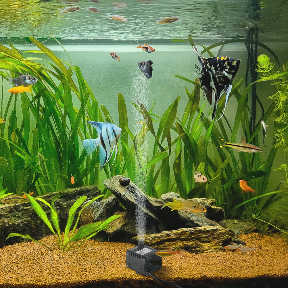 12 V250L/H Small Submersible Water Pump Aquarium Mini Fish Tank Oxygen