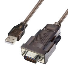 6 Pack Cable Set USB to RS232 Adapter with FTDI Chipset: 6ft 2.0 Male Black NEW