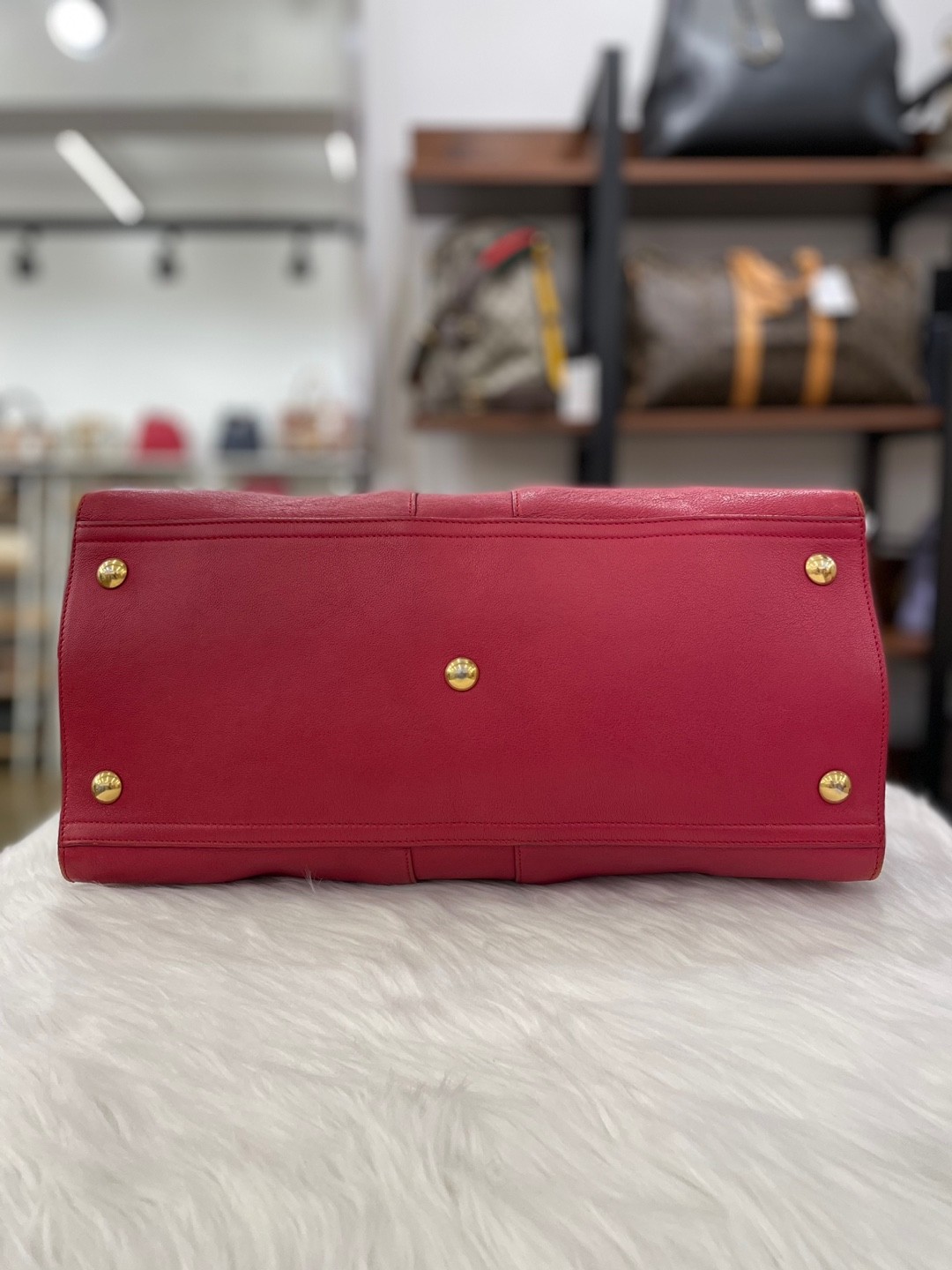 Borsa Saint Laurent Cabas Chyc Boston rossa 311217 56225565