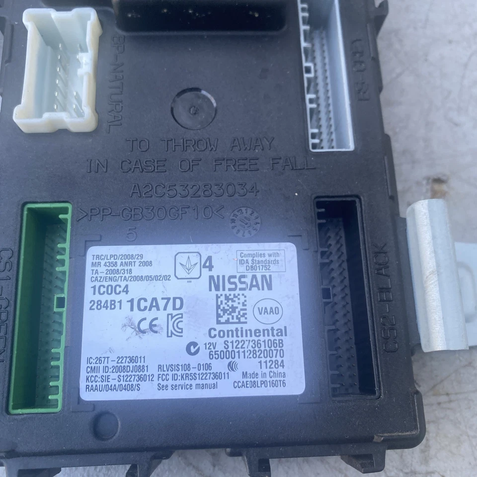 Infiniti FX35 2012 3,5 L motor y carrocería módulo de control informático y llave  Foto 3 de 4