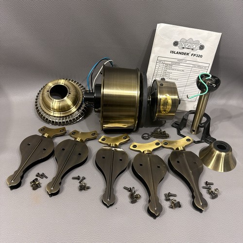 Brass Fanimation The Islander Ceiling Fan Motor And Attachments. FP320 FP320 AB