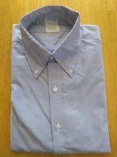 NWOT Brooks Brothers Blue Supima Button Down 15.5-33 Milano MSRP 140