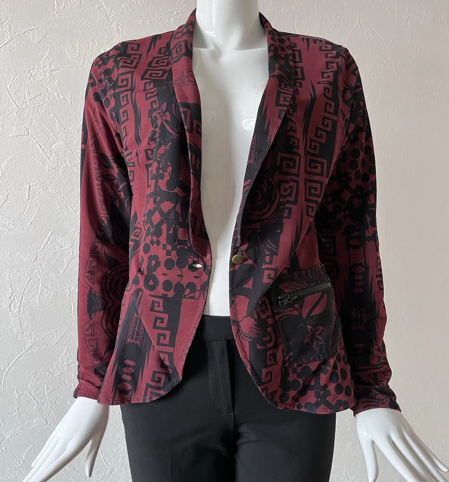 Veste Noire & Bordeaux Desigual By Christian Lacroix - Photo 3/4