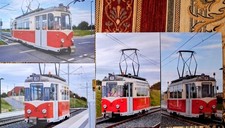 4 Fotoabzüge Straßenbahn Dresden DVB Tram Gotha-Arbeitswagen Bus&Bahn Nahverkehr