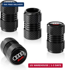 Tire Valve Stem Cap Cover For Audi A1 A3 Rs3 A4 A5 A6 A7 Rs7 A8 Q3 Q5 Q7 R8 Fast
