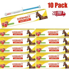 10 Pack New Paste Wormer Horse Dewormer Apple...