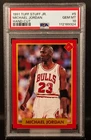 112189324 Michael Jordan 1991 Tuff Stuff Jr 5 Hand Cut PSA 10