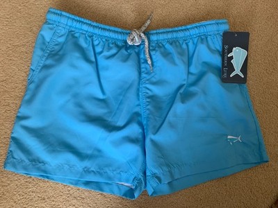 Southern Lure himmelblaue Jugend-Badeshorts neu mit Etikett Größe 7 Jahre