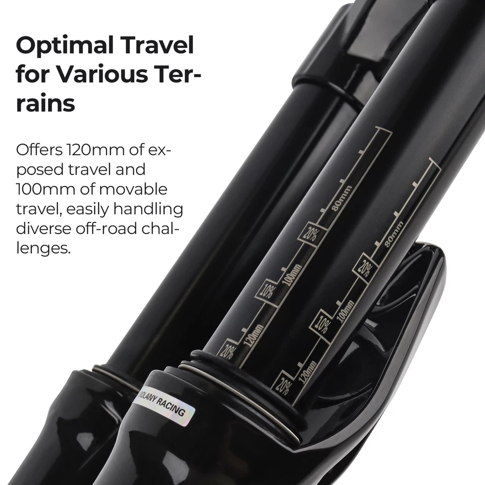 27.5 29Inch MTB Air Oil Suspension Forks Boost 15x110mm Thru Axle Front Fork - Image 3 of 4