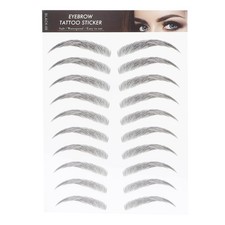 Eyebrow Sticker, Hair-Like Authentic Eyebrows, Long Lasting False Eyebrows Ma...