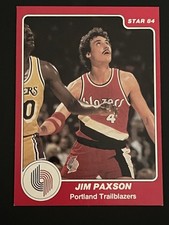 1983-84 Star Basketball Jim Paxson #97 Portland Trailblazers EX/NM