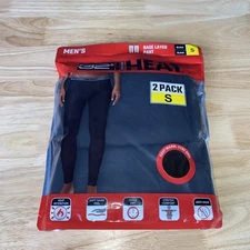 32 Degrees Heat Men's Base Layer Pant Long Johns 2 Pack Black Small Lot Of 2