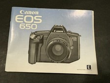Canon EOS 650 Instructions Manual....Free Shipping