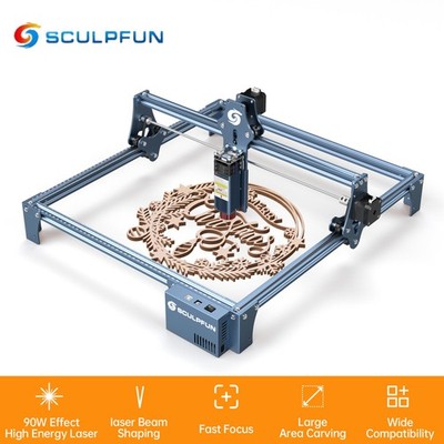 SCULPFUN S9 90W Effect CNC Laser Engraving Cutting Machine High Precision Q7D2
