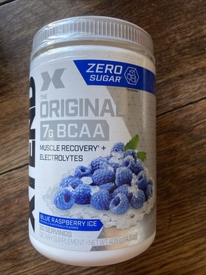 XTEND Original 7g BCAA Blue Raspberry Ice Muscle Recovery 30 Serv 14.3oz 08/27