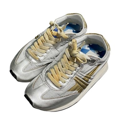 GOLDEN GOOSE GGDB Marathon Running Sneaker EU:38 US:8 Metallic Gold Leder