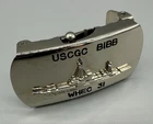 Vintage USCGC BIBB WHEC-31 Military Ship USN Belt Buckle Vietnam War Japan