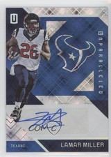 2016 Panini Unparalleled Blue Auto /15 Lamar Miller #134 Auto 0b2