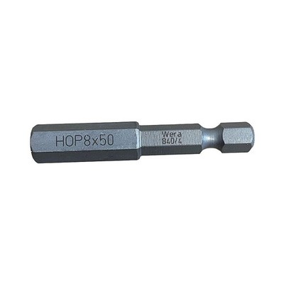 Wera 840/4 Z Sechskant Plus / Inbusschlüssel 50 mm Schraubendreher-Bits 1/4'' Sechskantantrieb (8 mm,  