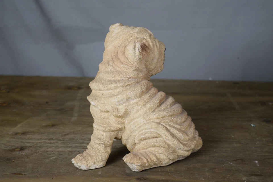Estatua de resina de perro Shar-Pei vintage 1991 United Design Animal Classics hecha en EE. UU. Foto 4 de 4