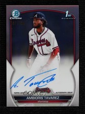 2023 Bowman Chrome Prospect Refractor 47/499 Ambioris Tavarez #CPA-AT Auto 0fz3