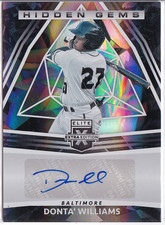 2022 Elite Extra Edition Hidden Gems Autographs Black #73 Donta Williams