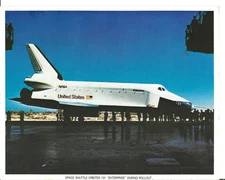 1977 NASA Space Shuttle Orbiter 101 ENTERPRISE During Rollout 8 x 10 photo