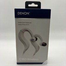 Denon AH-C160W White Wireless Bluetooth Sport Headphones FACTORY SEALED NEW