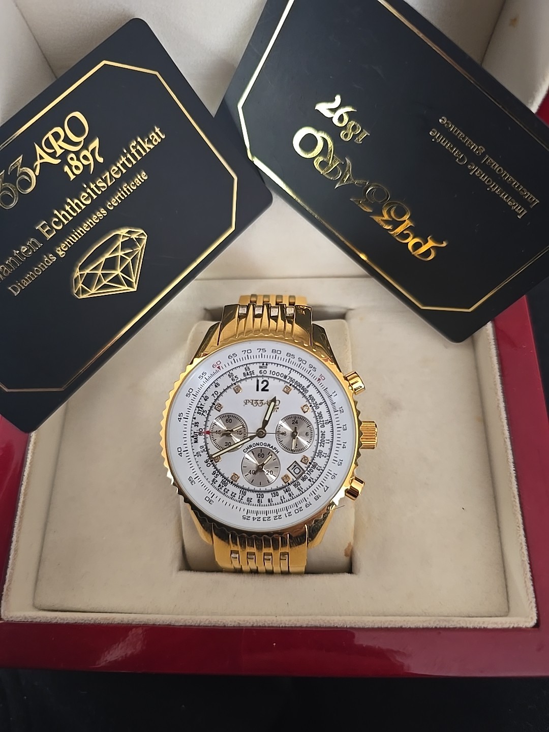 Montre femme or rose cadran nacré idée cadeau fête des mères