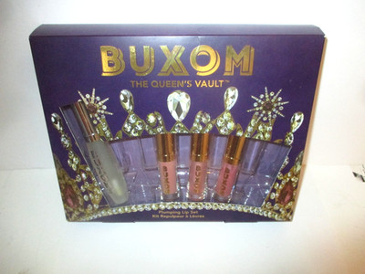 BUXOM THE QUEEN'S VAULT PLUMPING LIP SET INCOMPLETE NEW 4 OF 6 ITEMS W/ORIG BOX
