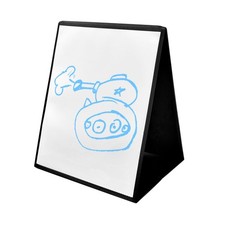 Dry Erase Board for Kids - Double Sided Magnetic 13"W x 15.4"H, White