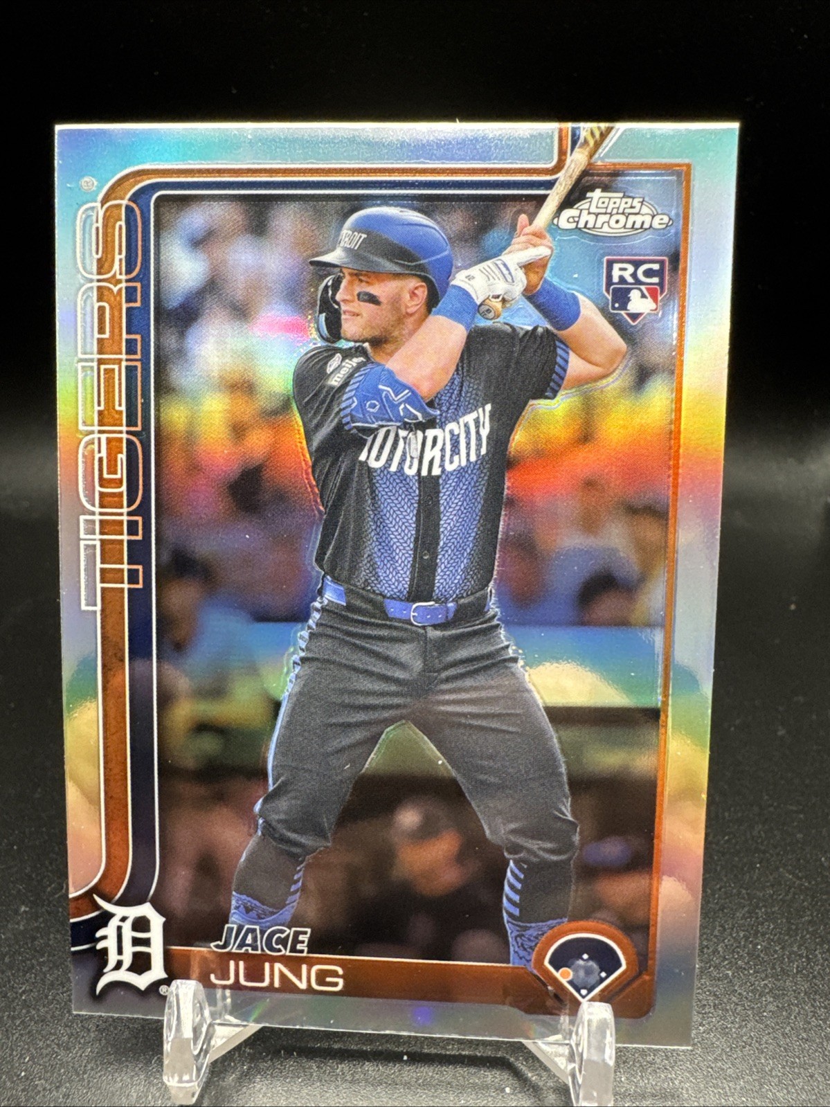 2025 Topps Chrome Baseball Rookie Refractor #225 Jace Jung RC