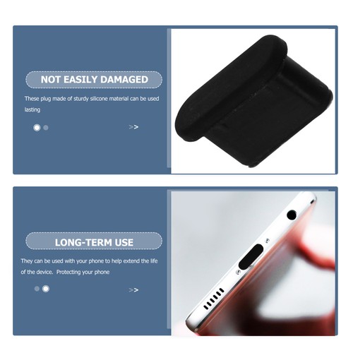 100 Pcs Téléphone Portable Prise de Charge Protecteur Mobile Antipoussière Prises - Photo 4 sur 12